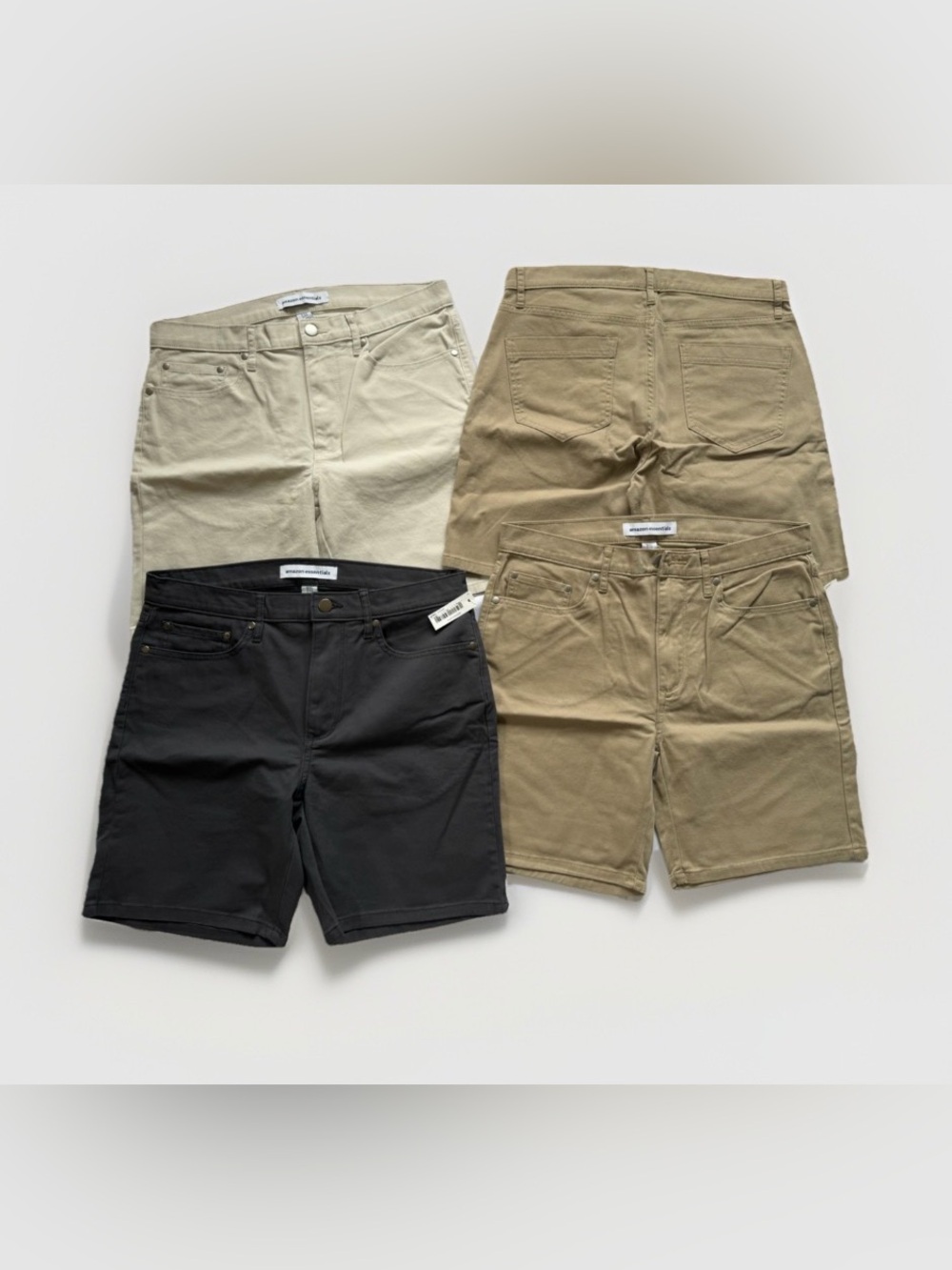 NWT Casual Slim Fit Chino Shorts Men 31 Lot of 4 Cotton Gorpcore Preppy Basic
